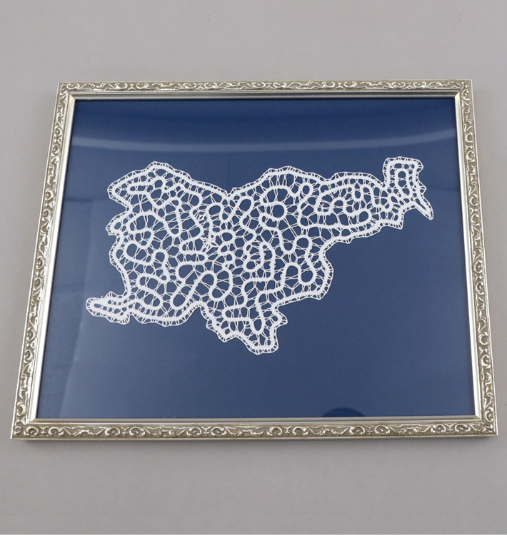 슬로베니아 지도 자수