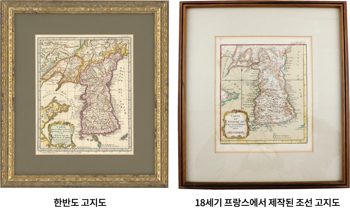 한반도 고지도, 18세기 프랑스에서 제작된 조선 고지도