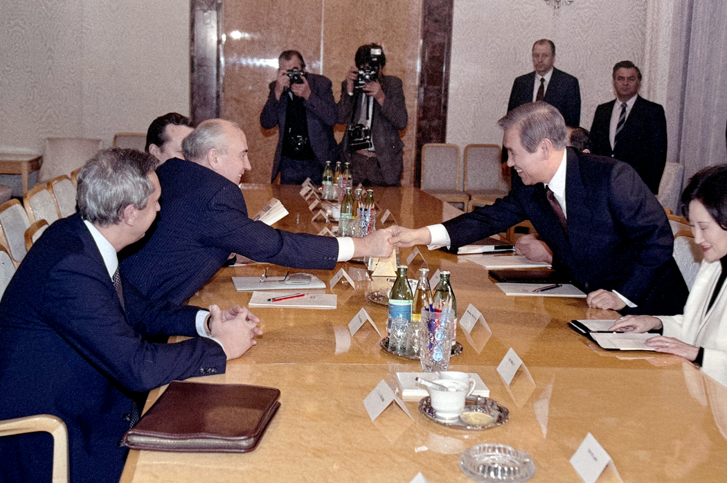 크렘린 궁에서 열린 노태우 대통령과 미하일 고르바초프 (Mikhail Gorbachev)의 한-소 정상회담